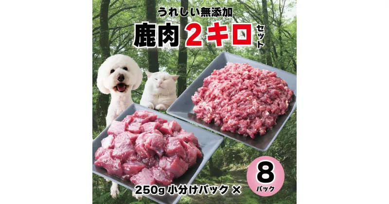 【ふるさと納税】森のジビエ for PET 鹿肉 250g×8パック(計2kg)ペットフード 犬 猫 A-JK-A10A