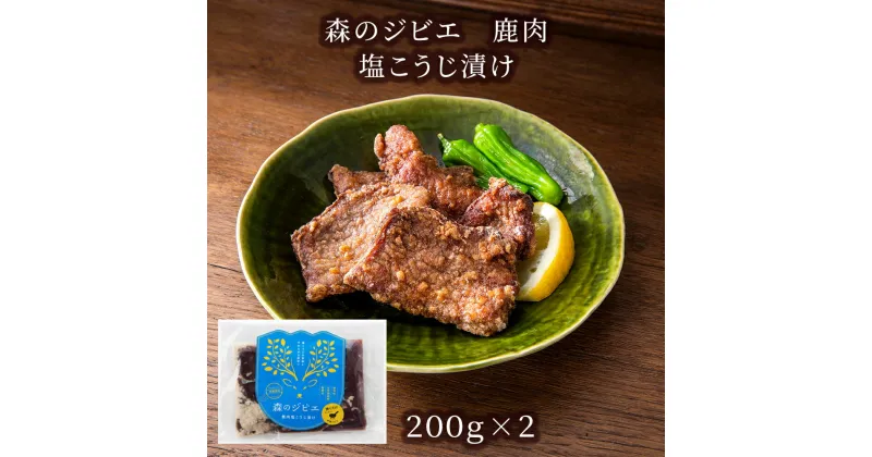 【ふるさと納税】森のジビエ 鹿肉 塩こうじ漬け　400g A-JJ-A20A