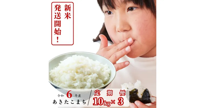 【ふるさと納税】【3回定期便】白米 10kg 令和6年産 あきたこまち 岡山 あわくら源流米 K-bg-BDCA