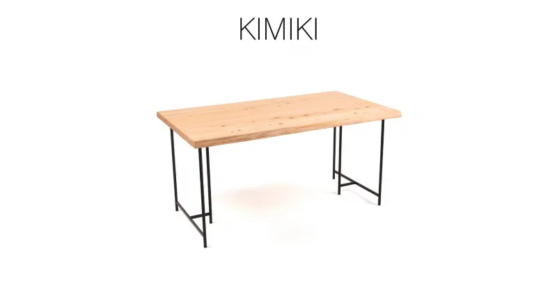 【ふるさと納税】幅サイズオーダー可能 KIMIKI – MIMIテーブル 120cm-150cm M-mo-A42A