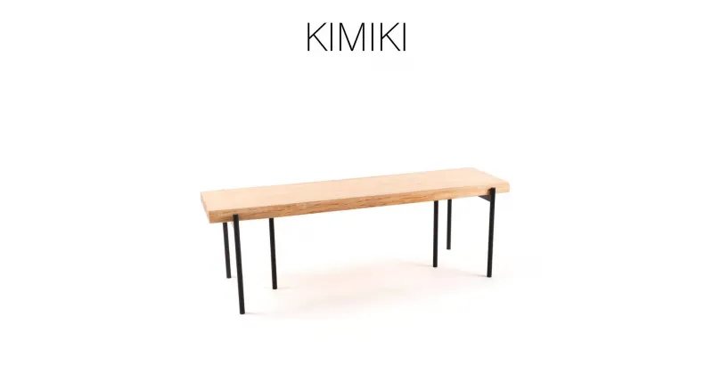 【ふるさと納税】幅サイズオーダー可能　KIMIKI – MIMIベンチ 100cm -150cm M-mp-A49A