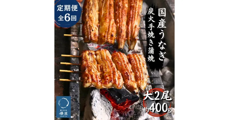 【ふるさと納税】【6回定期便】襷屋 国産うなぎ 炭火蒲焼 大 2尾(400g以上)セット A-AA-C19A