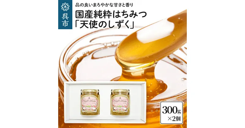 【ふるさと納税】国産純粋はちみつ 「天使のしずく」 300g×2個（贈答用箱入り） 広島県 呉市