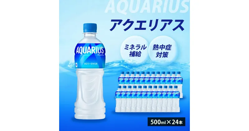 【ふるさと納税】アクエリアス PET 500ml×24本(1ケース) スポーツドリンク スポーツ飲料 清涼飲料水 水分補給 ペットボトル 箱買い まとめ買い 014016