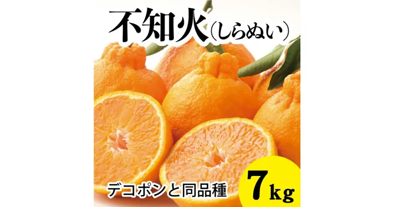 【ふるさと納税】【先行予約】しらぬい約7kg【2025年3月以降発送】不知火 広島 三原 佐木島 鷺島みかんじま デコポン デコちゃん フルーツ 蜜柑 柑橘 果物 みかん ミカン 産地直送 お取り寄せ 017028