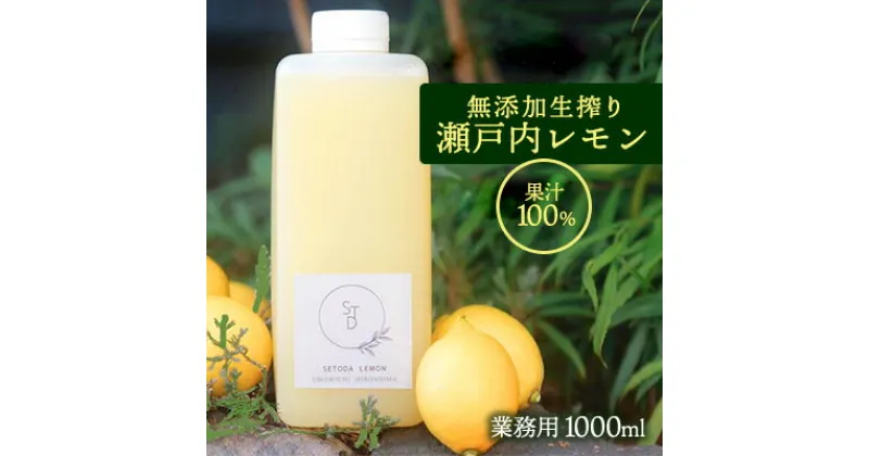 【ふるさと納税】無添加 生搾り 瀬戸内レモン 果汁100％ 1000ml 082001