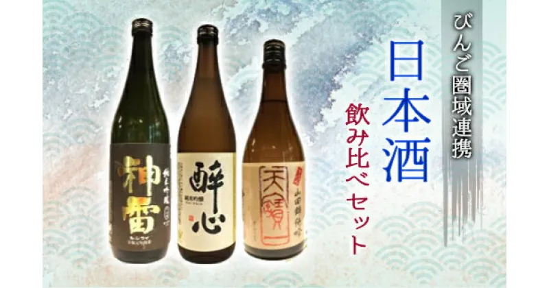 【ふるさと納税】日本酒 飲み比べセット びんご圏域連携 天寶一（福山市）醉心山根本店（三原市）三輪酒造（神石高原町）　084001