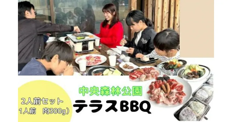 【ふるさと納税】中央森林公園 テラスBBQ 2人前ボリュームセット (1人前 肉300g) ランチ 手ぶら お手軽 バーベキュー 126002