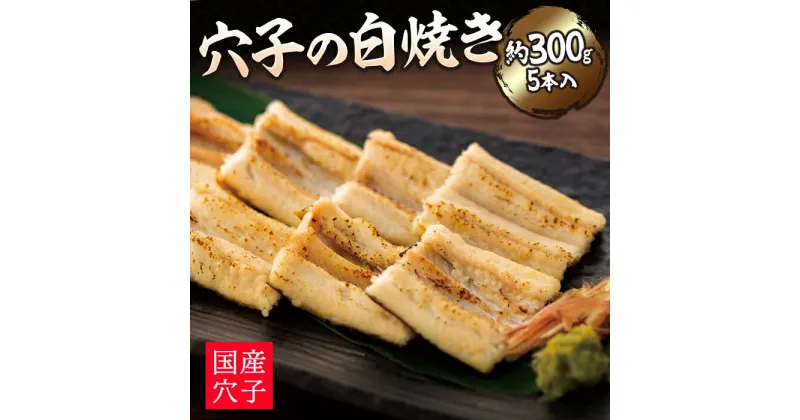 【ふるさと納税】穴子の白焼き　5本入約300g | お祝い ギフト 尾道市 穴子 白焼き