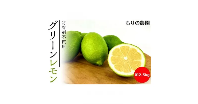 【ふるさと納税】【レモン島から贈る】安心の国産グリーンレモン2.5kg 2024年10月下旬より発送予定 | 産地直送 送料無料 フルーツ 防腐剤不使用 ノーワックス もりの農園 | フルーツ 果物 くだもの 食品 人気 おすすめ 送料無料