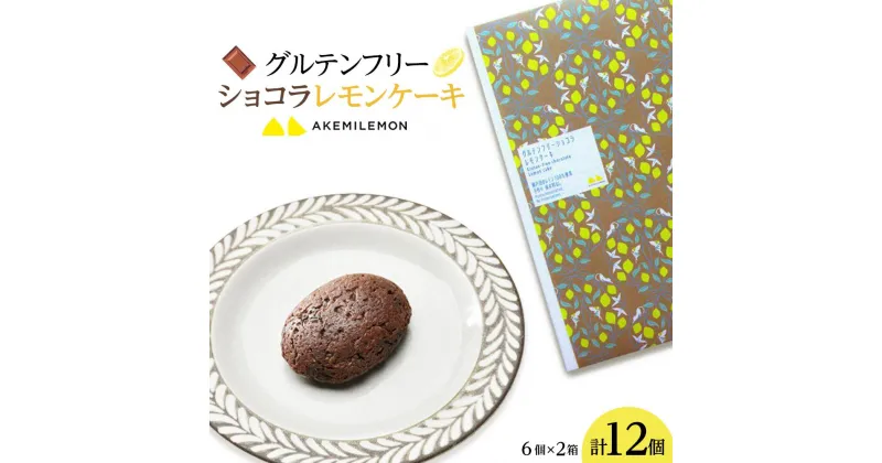 【ふるさと納税】グルテンフリー ショコラレモンケーキ 12個（6個×2箱） | 菓子 おかし チョコ チョコレート 豆腐 グルテンフリー 焼き菓子 スイーツ デザート ギフト 贈答 食品 人気 おすすめ 送料無料 広島県 尾道市