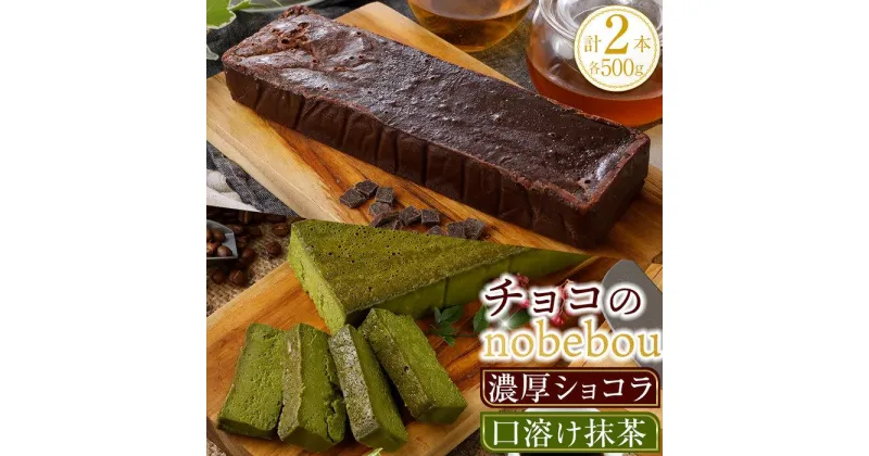 【ふるさと納税】チョコのnobebou（ガトーショコラ・抹茶テリーヌ）Wダブル（500g×2）