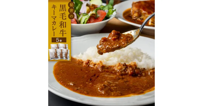 【ふるさと納税】秘密の黒毛和牛キーマカレー5袋 | 食品 加工食品 人気 おすすめ