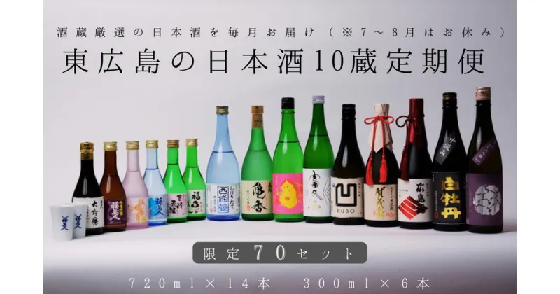 【ふるさと納税】【定期便】東広島の日本酒10蔵定期便【飲み比べセット】【大吟醸】