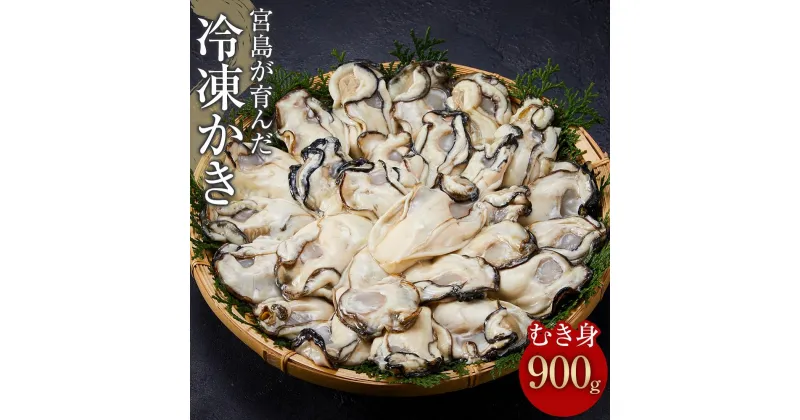 【ふるさと納税】【加熱用】宮島が育んだ冷凍かき（むき身）900g | 牡蠣 かき 冷凍 むき身 900g 加熱調理専用 国産 広島 宮島 冷凍 お取り寄せ グルメ 産地直送 旬 栄養