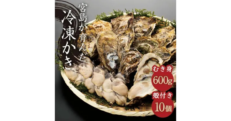 【ふるさと納税】【加熱用】宮島が育んだ冷凍かき（セット）むき身600g＋殻付き10個