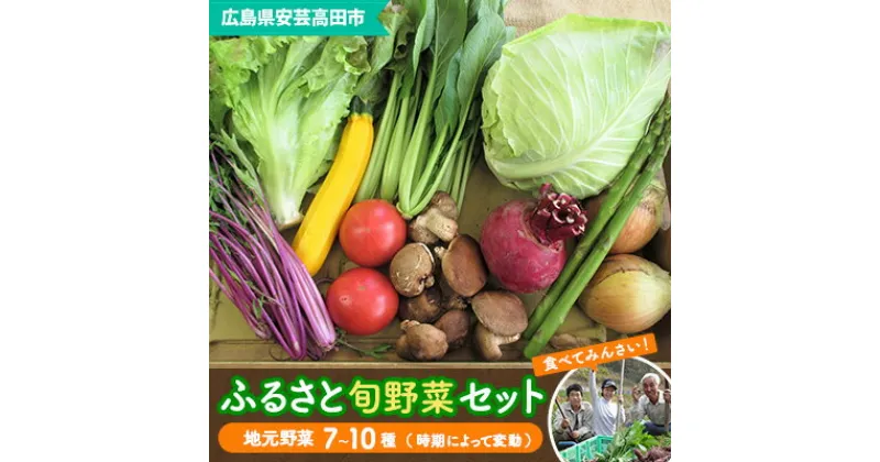 【ふるさと納税】安芸高田市の小さな農家お届けするふるさと旬野菜セット　野菜類・セット・詰合せ・やさい