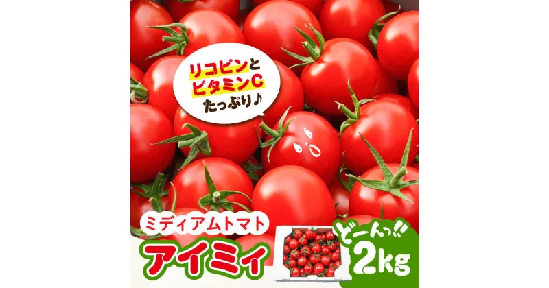 【ふるさと納税】「食の安全」を守りたい！ 自然を活用した低農薬栽培！【11月上旬〜翌年6月末まで順次発送】ミディアムとまと 2kg 料理 人気 美容 健康 ギフト 広島県産 江田島市/有限会社グリーンファーム沖美 [XAB002]