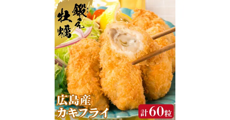 【ふるさと納税】牡蠣 冷凍 かき カキ カキフライ テレビで話題！ 広島県産 鍛え牡蠣 冷凍かきフライ 20粒×3袋 人気 簡単 レシピ ギフト カキフライ 江田島市/有限会社寺本水産 [XAE017]