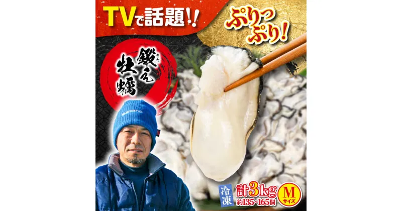 【ふるさと納税】牡蠣 むき身 冷凍 かき カキ うまさがちがう！ (冷凍) 大粒 かき 鍛え牡蠣 むき身 Mサイズ（冷凍）計3kg 人気 海鮮 BBQ 簡単 レシピ ギフト 江田島市/有限会社寺本水産 [XAE023]