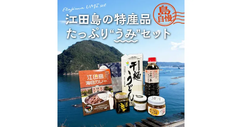 【ふるさと納税】島で自慢の特産品をセットでお届け！ 江田島の恵みたっぷり うみ セット うどん カレー みそ 人気 しょうゆ 簡単 レシピ ギフト 広島県産 江田島市/江田島市観光協会[XAI001]