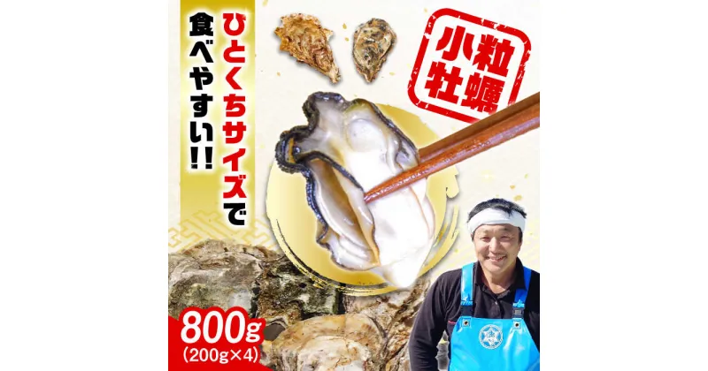 【ふるさと納税】牡蠣 殻付き かき カキ 生産量日本一！ 【生牡蠣】レンジでチンするだけ簡単！江田島の小粒牡蠣『がきんちょ』(200g×4パック) 人気 かき 広島 料理 簡単 レシピ 和食 ギフト 江田島市/株式会社門林水産 [XAO003]