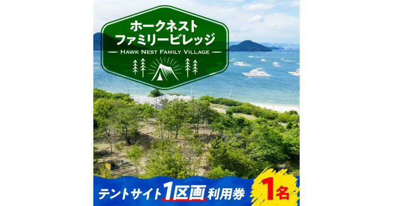 【ふるさと納税】絶景快適キャンプ！ テントサイト 1区画 利用券 1名様 10000円 キャンプ 体験 チケット アウトドア 焚き火 グランピング ペット可 江田島市/Hawk Nest Village [XBI001]