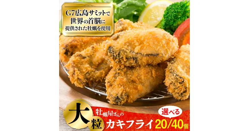 【ふるさと納税】牡蠣 冷凍 かき カキ カキフライ 広島G7で提供された牡蠣！牡蠣屋さんが作ったこだわりの大粒カキフライ（瞬間冷凍）かき 海鮮 和食 海産物 簡単 レシピ 広島県産 江田島市/マルサ・やながわ水産有限会社 [XBL005]