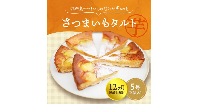 【ふるさと納税】【全12回定期便】濃厚なさつまいもの甘み ! てくてくのさつまいもたると ホール5号× 2個セット 人気 お菓子 スイーツ 美味しい 和菓子 ギフト プレゼント 江田島市/峰商事合同会社[XAD072]