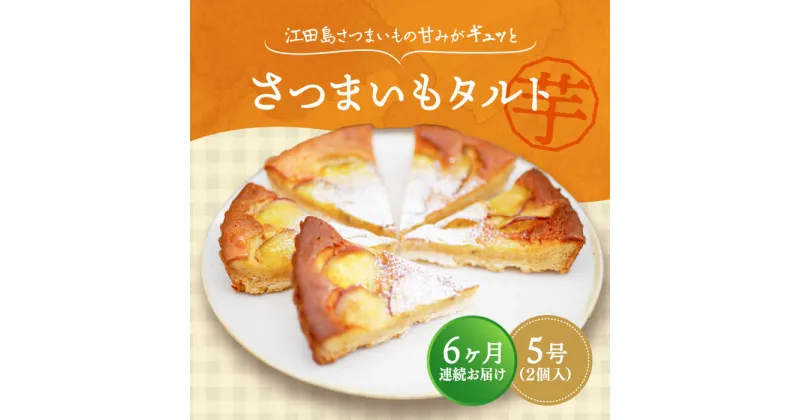 【ふるさと納税】【全6回定期便】濃厚なさつまいもの甘み ! てくてくのさつまいもたると ホール5号× 2個セット 人気 お菓子 スイーツ 美味しい 和菓子 ギフト プレゼント 江田島市/峰商事合同会社[XAD071]