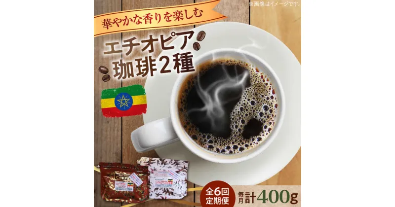 【ふるさと納税】【全6回定期便】華やかな香りを楽しむ！ エチオピア コーヒーセット 200g×2種（豆or粉）珈琲 コーヒー 珈琲豆 カフェ 喫茶店 江田島市/Coffee Roast Sereno[XBE055]