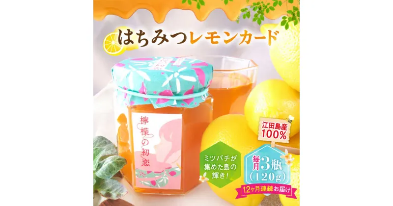 【ふるさと納税】【全12回定期便】いつもの朝食を特別に！江田島はちみつレモンカード『檸檬の初恋』 120g×3本セット れもん ハチミツ ハニー 蜂蜜 広島 江田島市/はつはな果蜂園[XCD011]