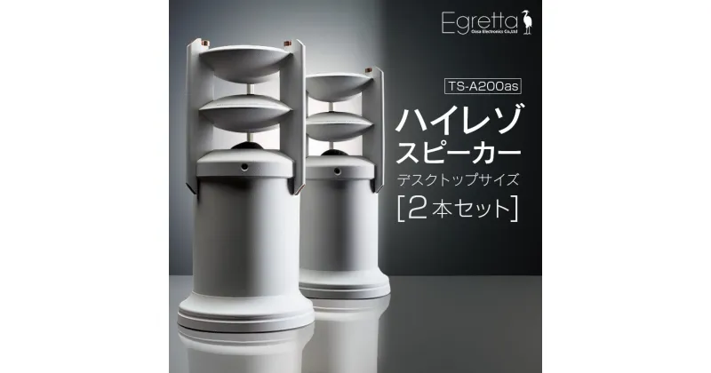 【ふるさと納税】スピーカー オーディオ 全方位 無指向性 Egretta エグレッタ TS-A200as ハイレゾ ステレオスピーカー デスクトップサイズ オオアサ電子 アンプ搭載 2本1組