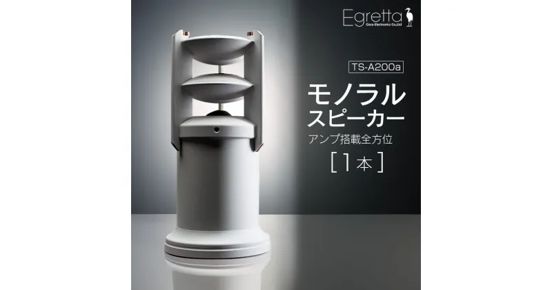 【ふるさと納税】スピーカー オーディオ 全方位 無指向性 Egretta エグレッタ TS-A200a ハイレゾ モノラルスピーカー デスクトップサイズ オオアサ電子 アンプ搭載