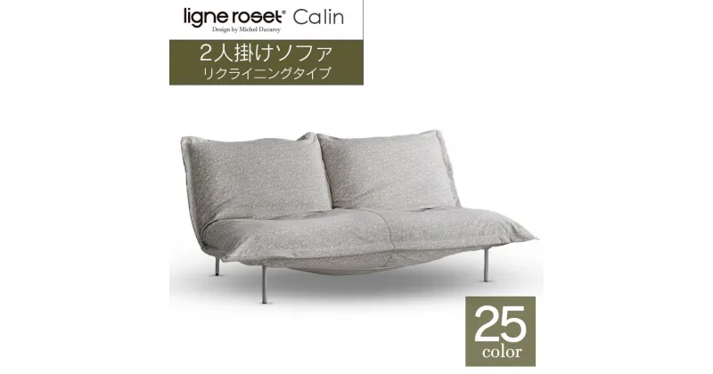 【ふるさと納税】ソファ インテリア ligne roset リーン・ロゼ カラン 2人掛けソファ スチールレッグ タイプ1 （Hランク・Gランク生地） 家具 国産 送料無料