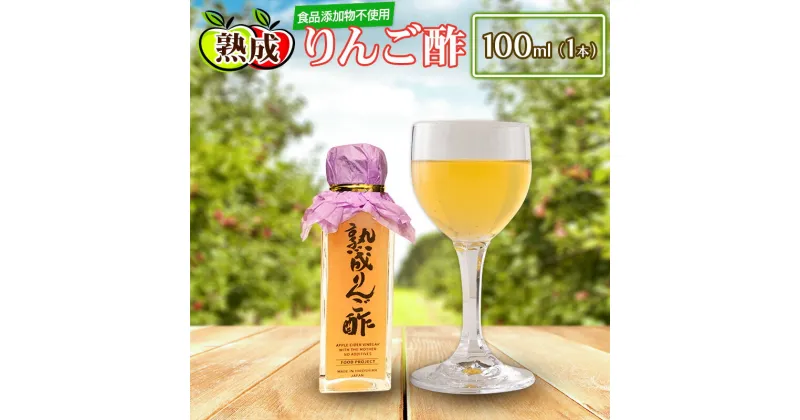 【ふるさと納税】熟成りんご酢100ml×1本