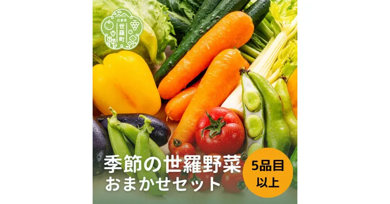 【ふるさと納税】季節の野菜詰合わせ おまかせセット(5品目以上)送料無料 産地直送 新鮮 詰め合わせ 野菜 やさい セット 世羅 A001-01