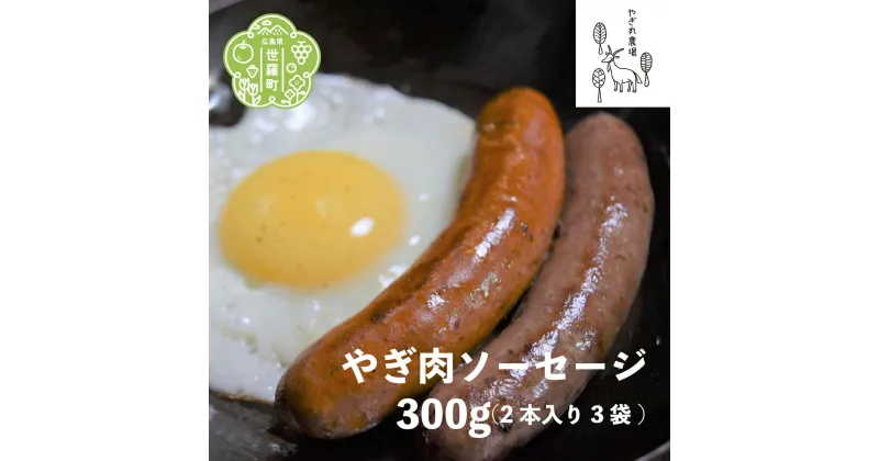 【ふるさと納税】やぎ肉ソーセージ 300g(2本入り×3袋) やぎ丸農場 ヤギ 山羊 ソーセージ ジビエ BBQ キャンプ A033-03