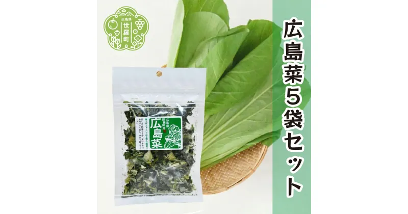 【ふるさと納税】乾燥広島菜 20g×5袋セット 乾燥野菜 非常食 備蓄 ダイエット 食物繊維 マクロビ キャンプ アウトドア 世羅 A047-15