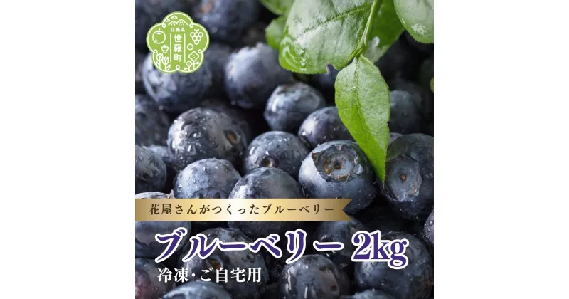 【ふるさと納税】冷凍ブルーベリー2kg【ご自宅用】 ブルーベリー フルーツ 果物 くだもの 冷凍 世羅 A062-02