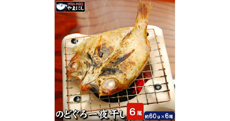 【ふるさと納税】 下関産高級魚 のどぐろ開き干し 6枚詰め