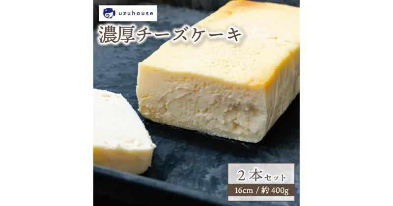 【ふるさと納税】 チーズケーキ 2本セット 16cm 約400g 冷凍 下関市 山口 秋 冬