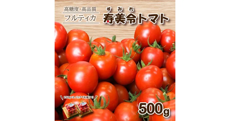 【ふるさと納税】 期間限定 フルーツトマト 寿美令トマト 500g ( 250g パック×2個 ) ミニトマト プチトマト 小分け 旬 野菜 サラダ 新鮮 季節 期間限定 下関 山口