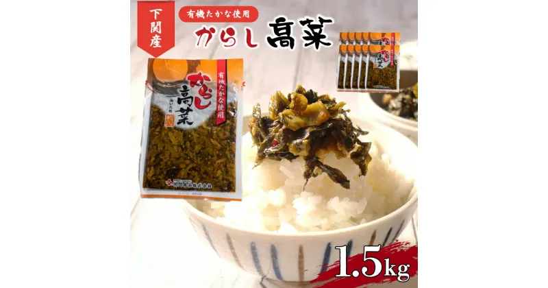 【ふるさと納税】 辛子 高菜 有機 国産 1.5kg 小分け 150g × 10個 ご飯 の お供 おつまみ 下関 山口