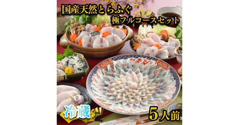 【ふるさと納税】 天然 とらふぐ 極 フルコース 刺身 鍋 白子 セット 5人前 600g 期間 限定 菊盛 身皮 冷蔵 高級魚 切身 あら ふぐ ふく ひれ 酒 用 皮 料理 ポン酢 昆布 もみじ 付き 陶器皿 下関 山口 指定日可 ヤマモ水産