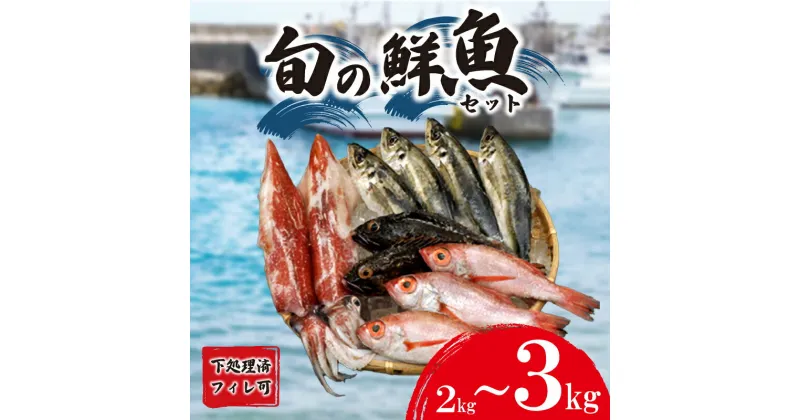 【ふるさと納税】 旬 鮮魚 ボックス 約 2kg ~ 3kg フィレ可 800g ~ 1.5kg 刺身 切身 赤いか のどぐろ アジ 天然 選べる 容量 処理済み 下処理 済み おまかせ 詰め合わせ お楽しみ 魚 魚介 旬 春 夏 秋 冬 中元 歳暮 年末年始 下関 山口