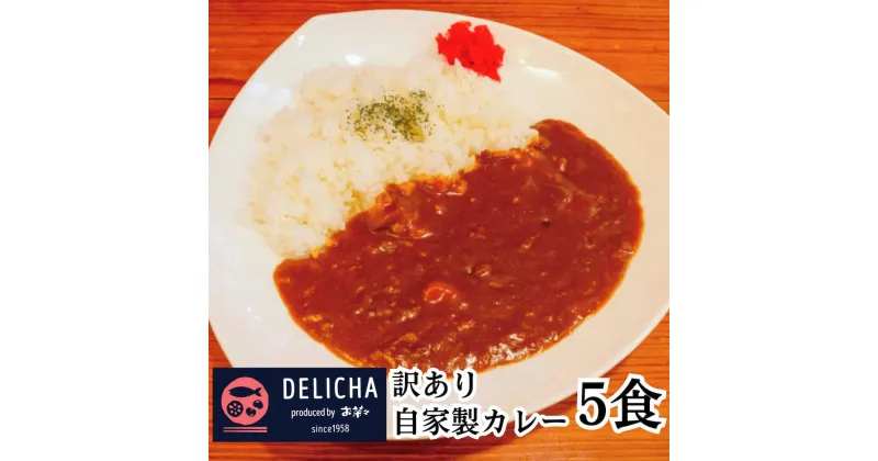 【ふるさと納税】DELICHA オリジナルカレーセット（5食入り） 簡易包装 カレー レトルトカレー 冷凍 お惣菜 5人前 5食 簡易包装 居酒屋 地元 おいしい 美味しい ストック 総菜 おかず おすすめ オススメ 非常食 備蓄 自家製カレールー 訳あり