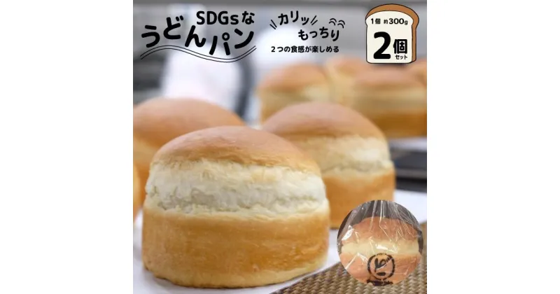 【ふるさと納税】 SDGsな「うどんパン」2個 (1個約300g)【ソウルフード どんどん 企業コラボ サステナブル 山口県 宇部市】