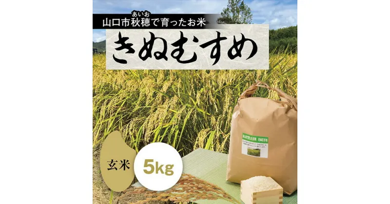 D311【ふるさと納税】あいお（秋穂）で育ったお米 きぬむすめ 玄米 5kg