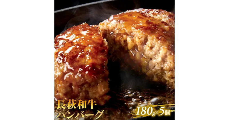 【ふるさと納税】長萩和牛ハンバーグ　180g×5個　お肉・ハンバーグ・牛肉・和牛ハンバーグ